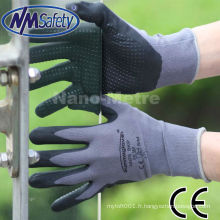 NMSAFETY mousse nitrile et finition rugueuse et gants de sécurité respirant